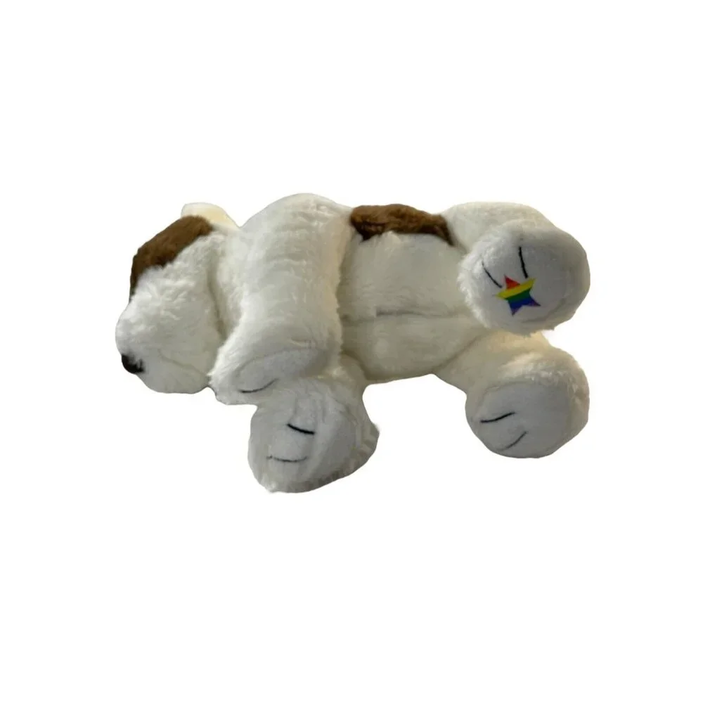 Plush Noah's Ark‎ Animal Workshop Puppy Dog 15” White Brown Stuffed Animal